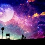 満月を背に（フォトモンタージュ）のフリー素材 https://www.pakutaso.com/20170333074post-10665.html
